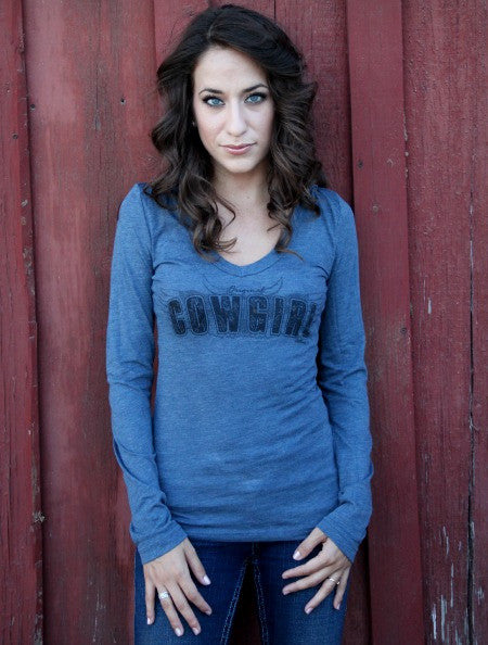 Cowgirl Hoodie Tee Shirt by Original Cowgirl Clothing Co.