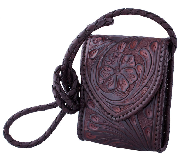 Braided Sling Bag in Dark Brown by Appaloosa Trading Co.