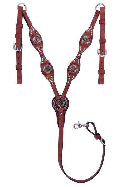 altissimo collar Scalloped Heart Concho Breast Collar (by Alamo Saddlery)