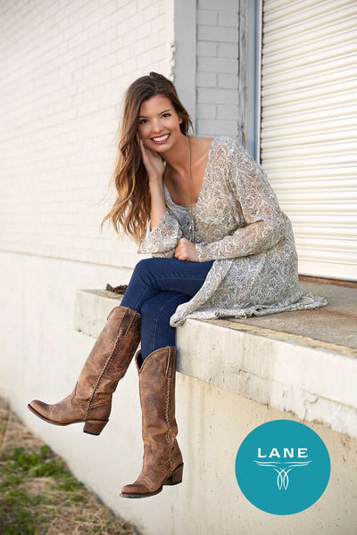 Plain Jane Cowboy Boot in Brown by Lane Boots