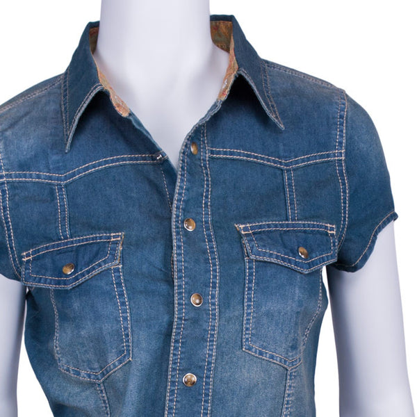 cowgirl justice denim dress Ranch Denim Dress (by Cowgirl Justice)