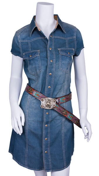 Ranch Denim Dress by Cowgirl Justice