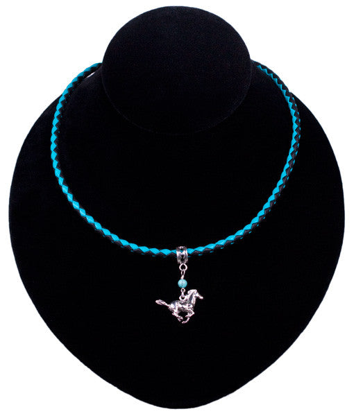 Mustang Necklace in Black by Laura Ingalls Designs