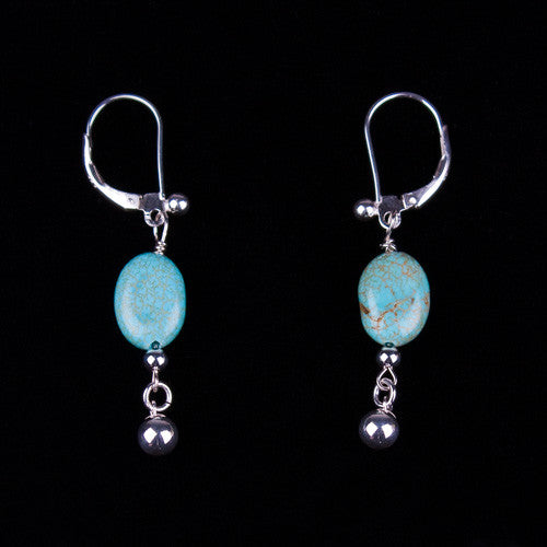 Robin's Egg Turquoise Earrings by Laura Ingalls Designs
