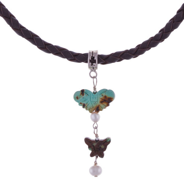 Butterflies are Wild Necklace by Laura Ingalls Designs