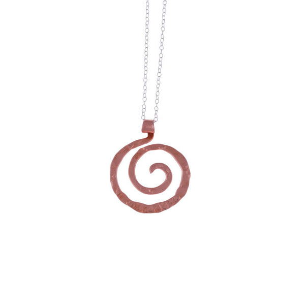 Spiral Pendant in Copper by Nora Catherine
