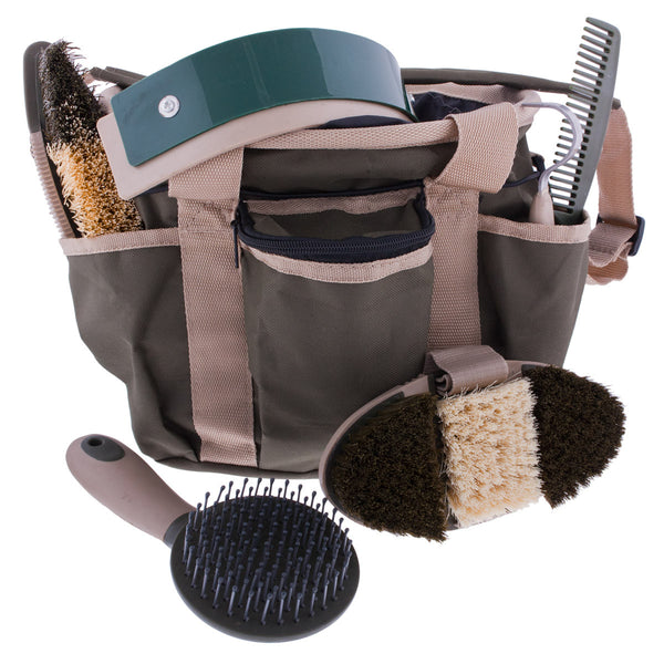 Six-Piece Grooming Kit in Olive by Partrade