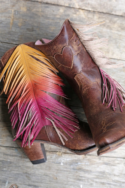 Spirit Animal Shortie Cowboy Boot in Brown by Junk Gypsy Co.