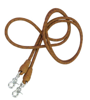 Plaited Roping Reins in Toast by Alamo Saddlery