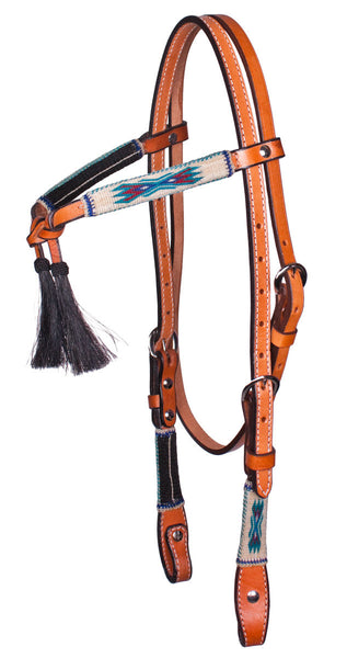 Horsehair Crosstie Bridle in Rodeo Special by Colorado Horsehair