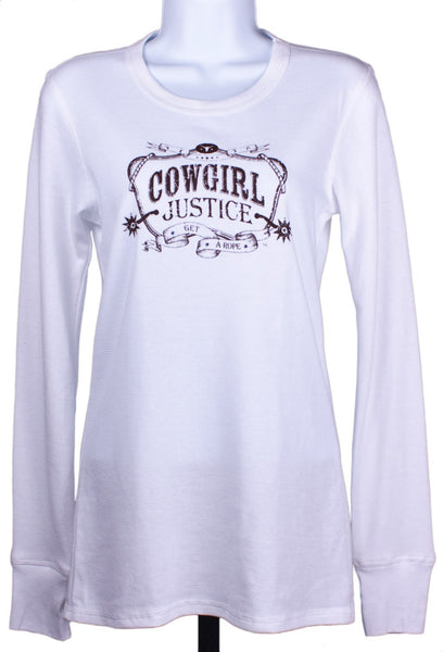 Cowgirl Justice Thermal Tee by Cowgirl Justice