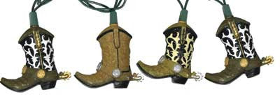 Cowboy Boot Party Lights by River's Edge