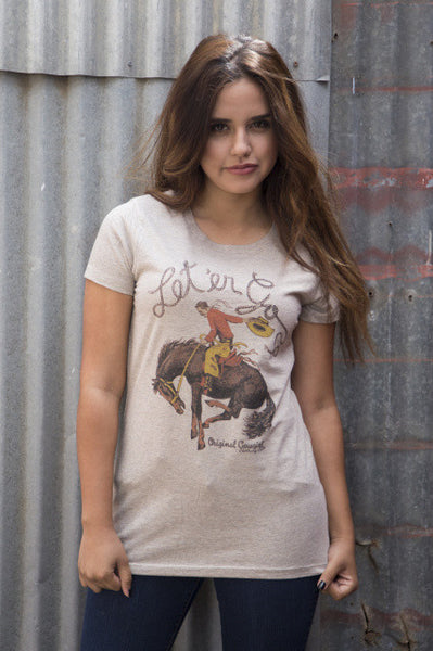 Let 'er Go Tee Shirt by Original Cowgirl Clothing Co.