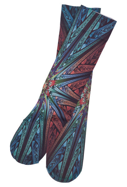 Star Fractal Boot Socks - Women's by Inkstables