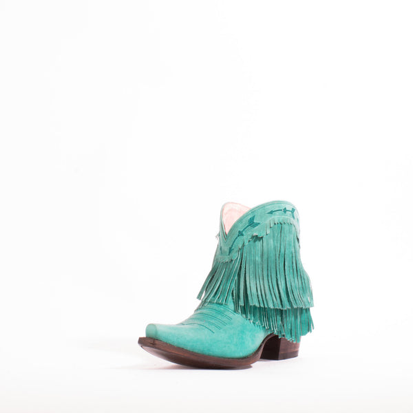 Spitfire Cowboy Boot in Waxed Turquoise by Junk Gypsy Co.