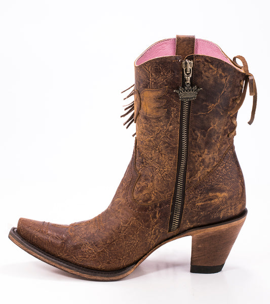 Spirit Animal Shortie Cowboy Boot in Brown by Junk Gypsy Co.