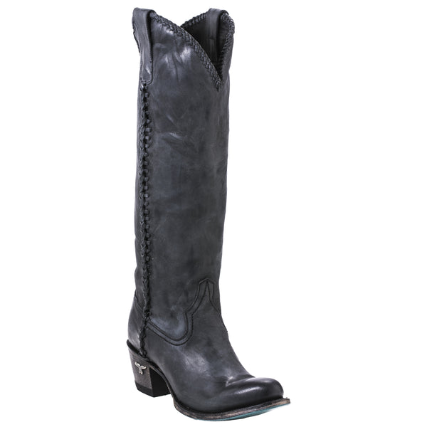 Plain Jane Cowboy Boot in Charcoal by Lane Boots