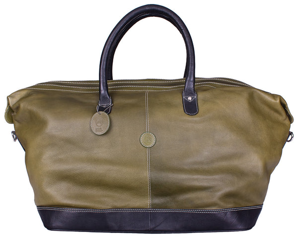 Hamptons Weekender Duffle in Green by Lilo Collections
