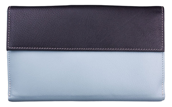 Lilo Checkbook Wallet in Baby Blue by Lilo Collections