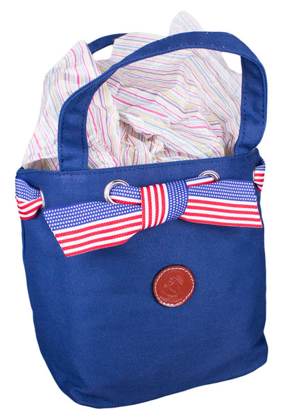 Bermuda Baby Bucket Handbag in Navy by Lilo Collections