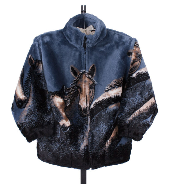 Blue Denim Horse Jacket by Mazmania