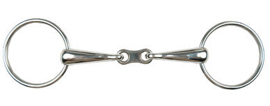 Bradoon Snaffle Bit with Flat Link by Metalab