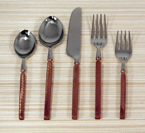 Hammered Copper Flatware by New World Trading