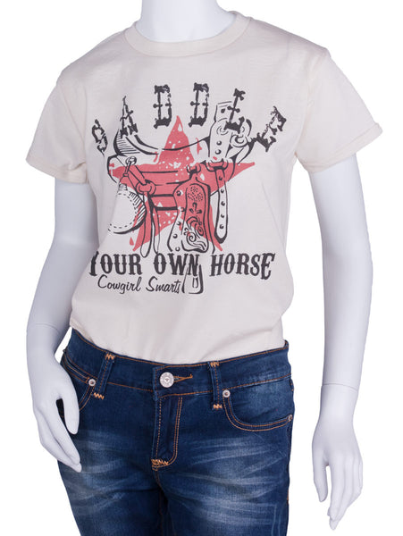 Saddle Your Own Horse Tee Shirt by Original Cowgirl Clothing Co.