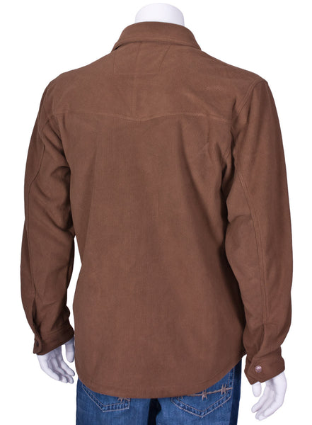 Baja Shirt Jacket in Brown and Whiskey by Twist