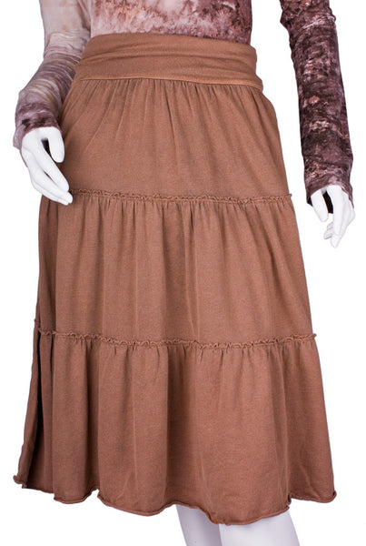 Badlands Tiered Skirt in Acorn by Tumbleweed Ranch