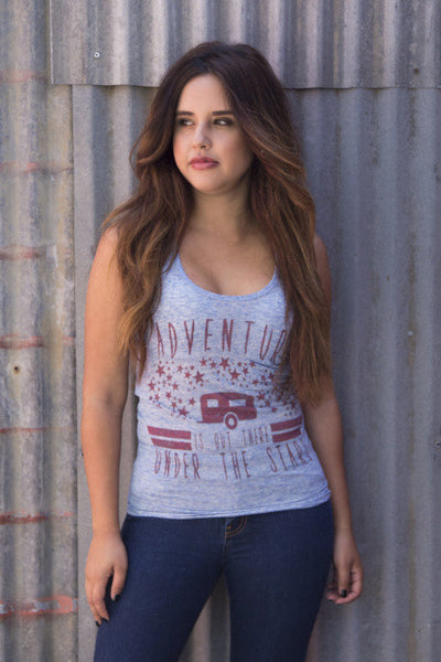 Adventure is Out There Tank Shirt by Original Cowgirl Clothing Co.